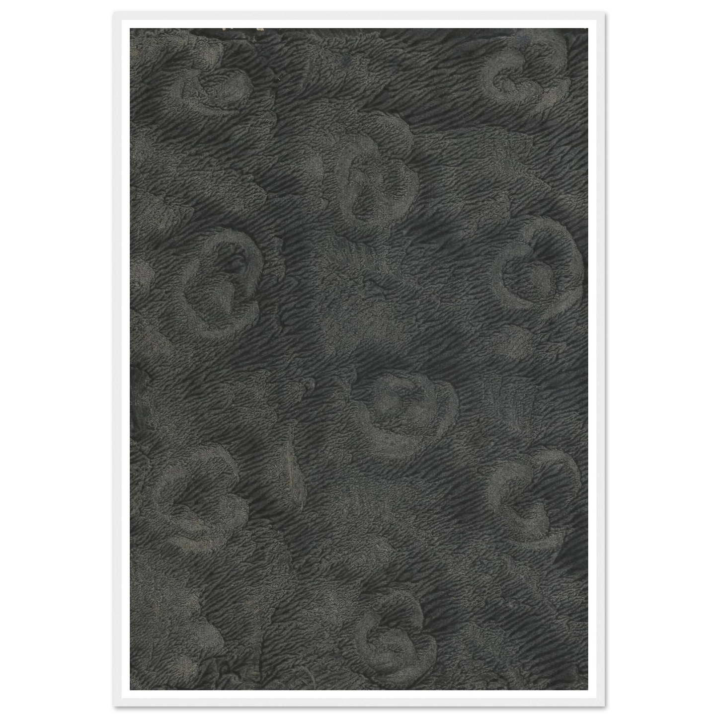 Geädertes Kleisterpapier (Blüten) (1890) Art Print | Anker Kyster - Framed Poster - 30x40 cm / 12x16″ - Black frame