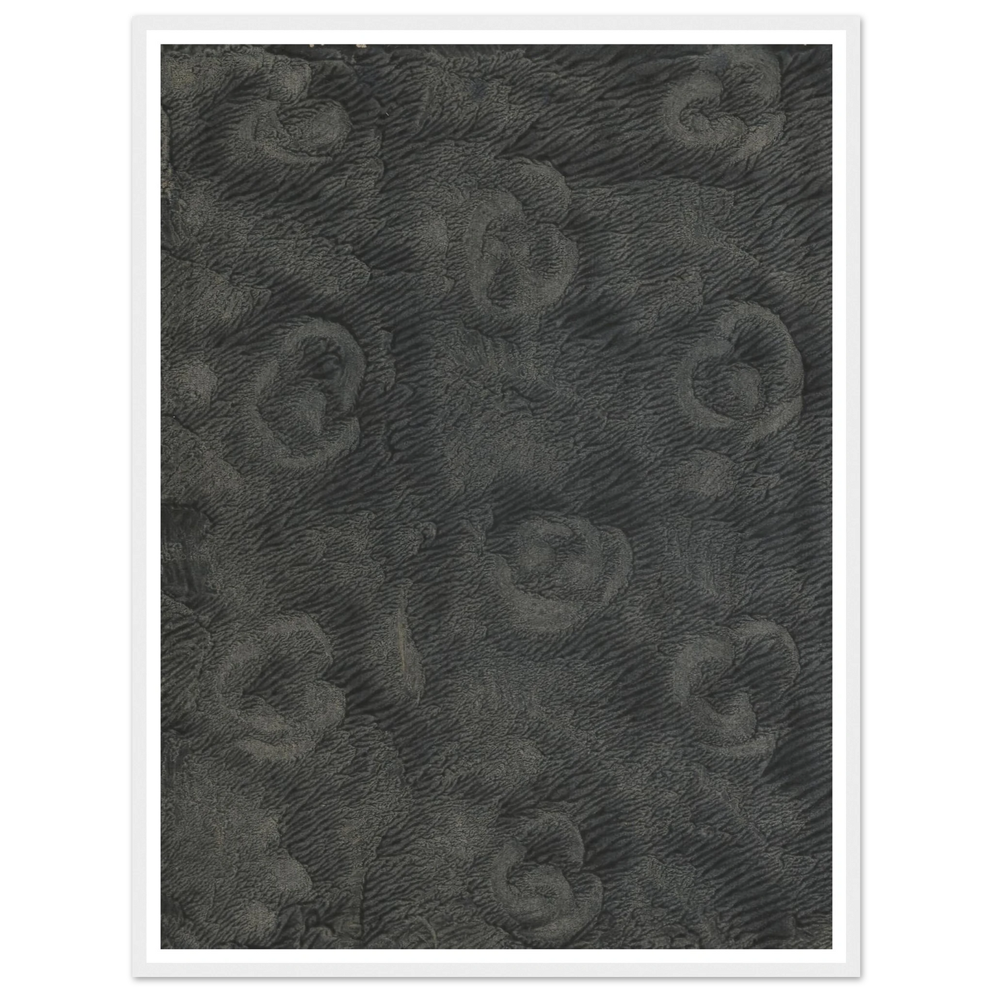 Geädertes Kleisterpapier (Blüten) (1890) Art Print | Anker Kyster - Framed Poster - 30x40 cm / 12x16″ - Black frame