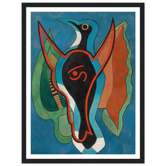 Geai bleu (circa 1938-1939) Art Print | Francis Picabia - Framed Poster - 30x40 cm / 12x16″ - Black frame