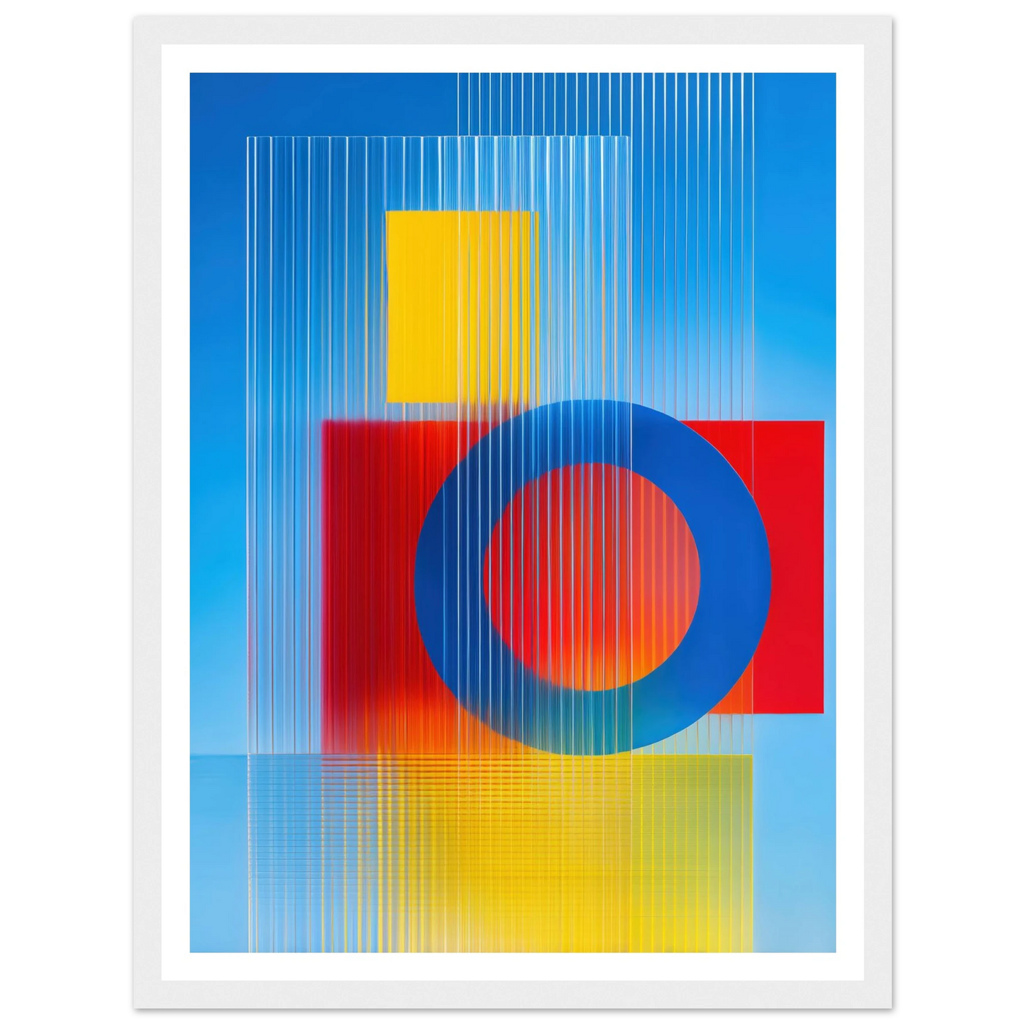 Geometric Balance - Framed Poster - 30x40 cm / 12x16″ - Black frame