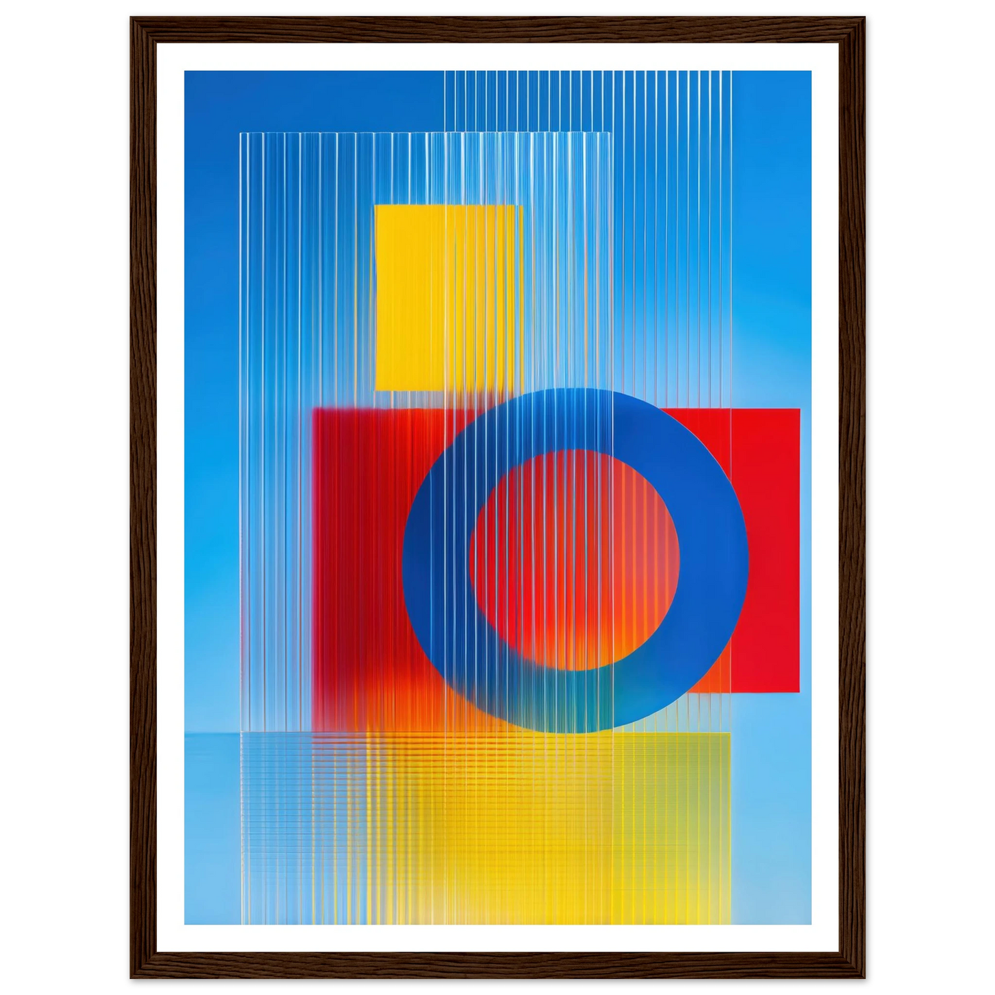 Geometric Balance - Framed Poster - 30x40 cm / 12x16″ - Black frame