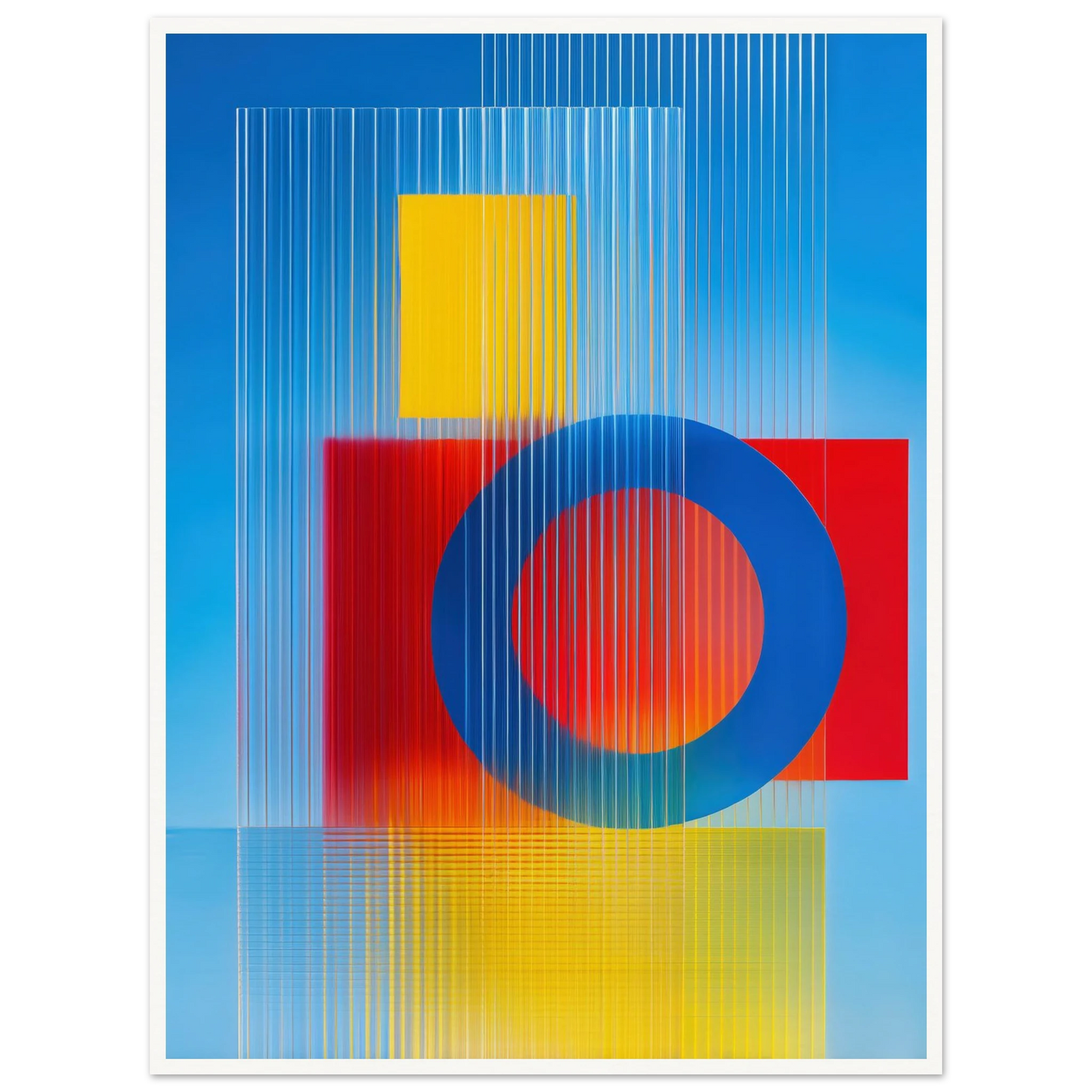 Geometric Balance - Framed Poster - 30x40 cm / 12x16″ - Black frame