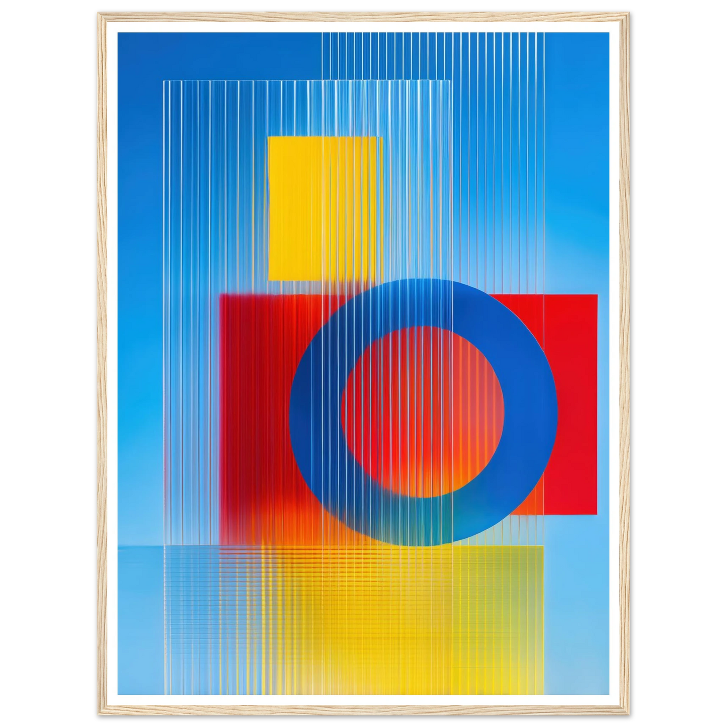 Geometric Balance - Framed Poster - 30x40 cm / 12x16″ - Black frame