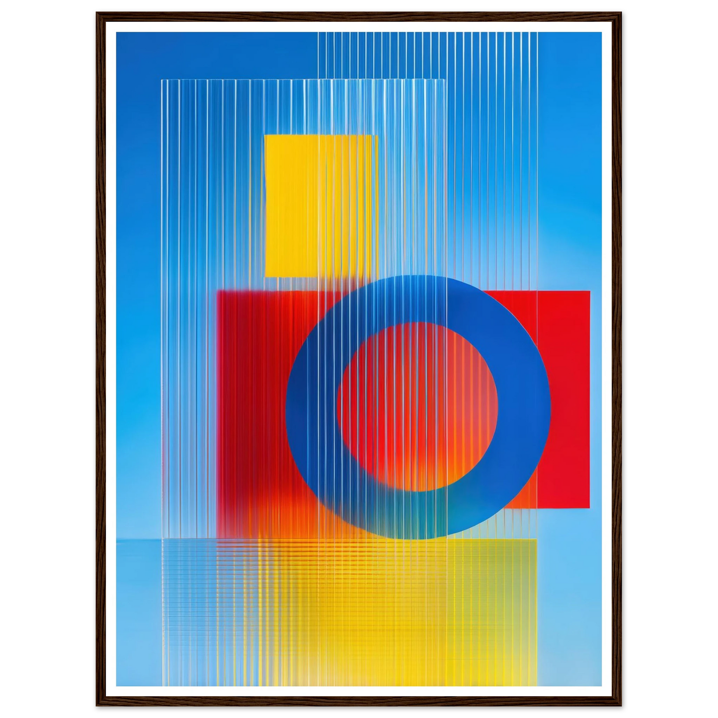 Geometric Balance - Framed Poster - 30x40 cm / 12x16″ - Black frame