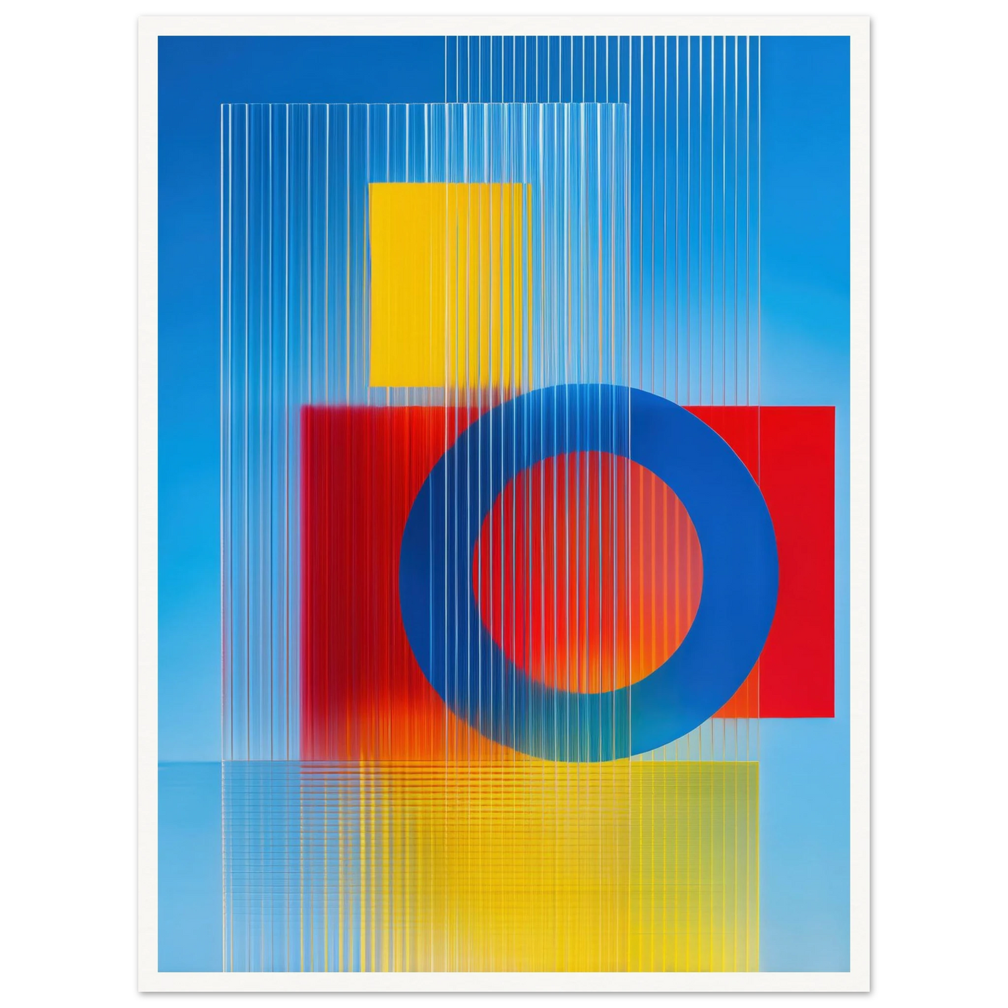 Geometric Balance - Framed Poster - 30x40 cm / 12x16″ - Black frame
