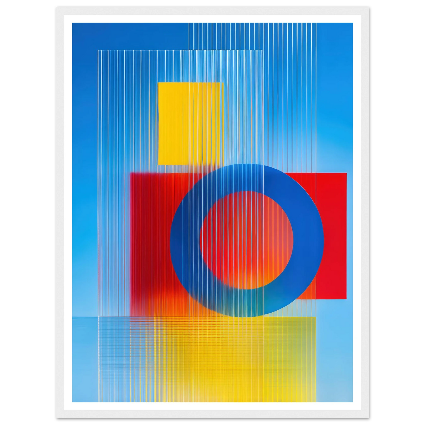 Geometric Balance - Framed Poster - 30x40 cm / 12x16″ - Black frame