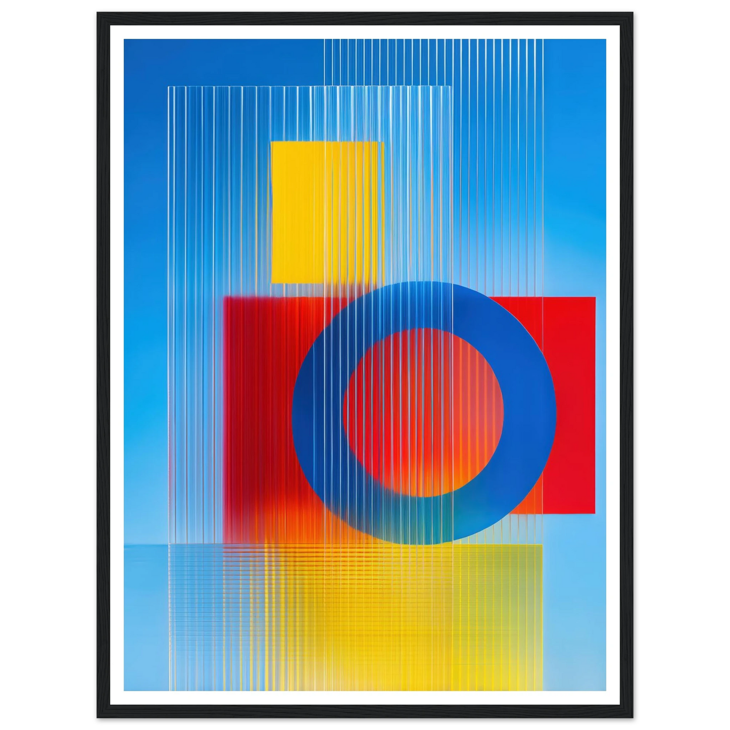 Geometric Balance - Framed Poster - 30x40 cm / 12x16″ - Black frame