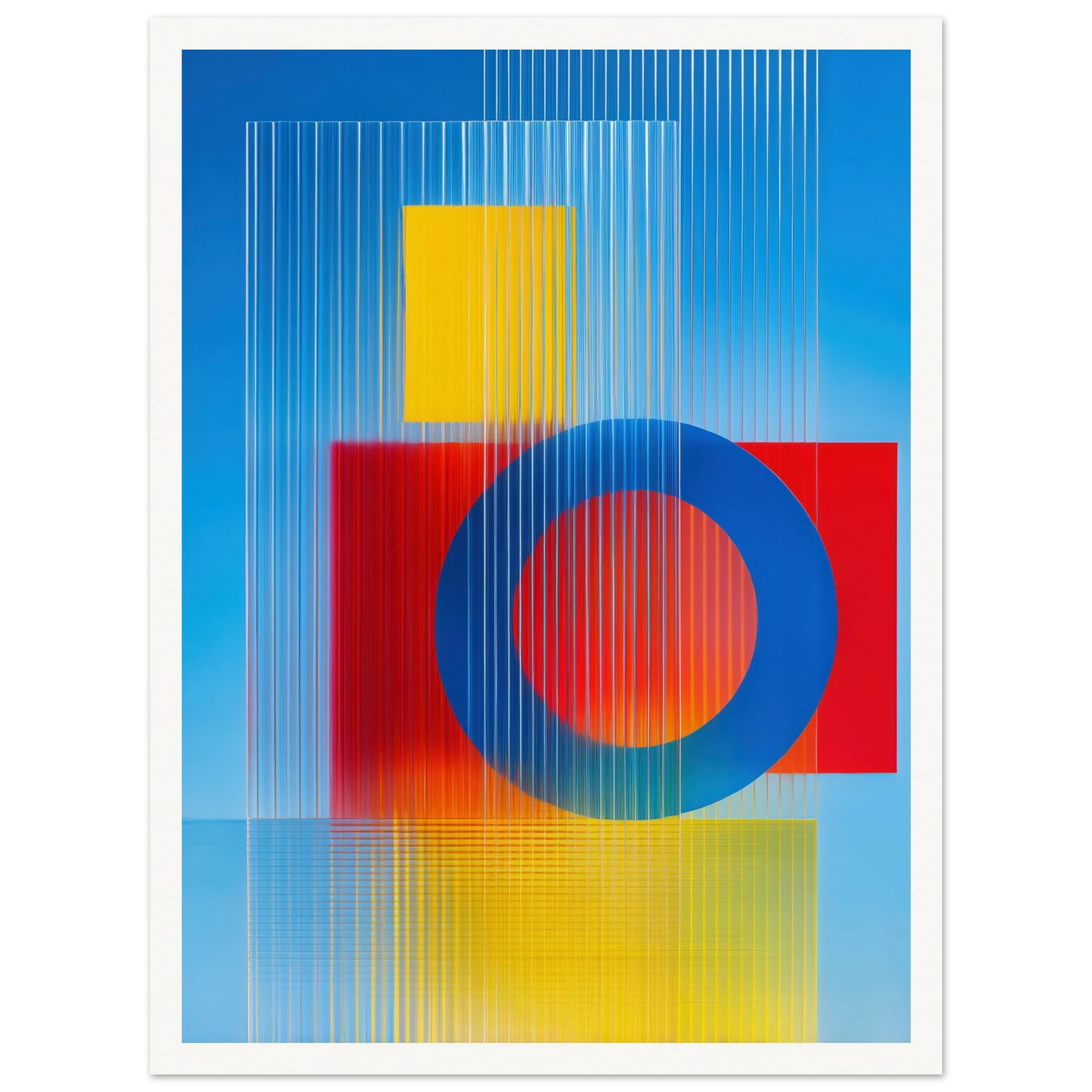 Geometric Balance - Framed Poster - 30x40 cm / 12x16″ - Black frame