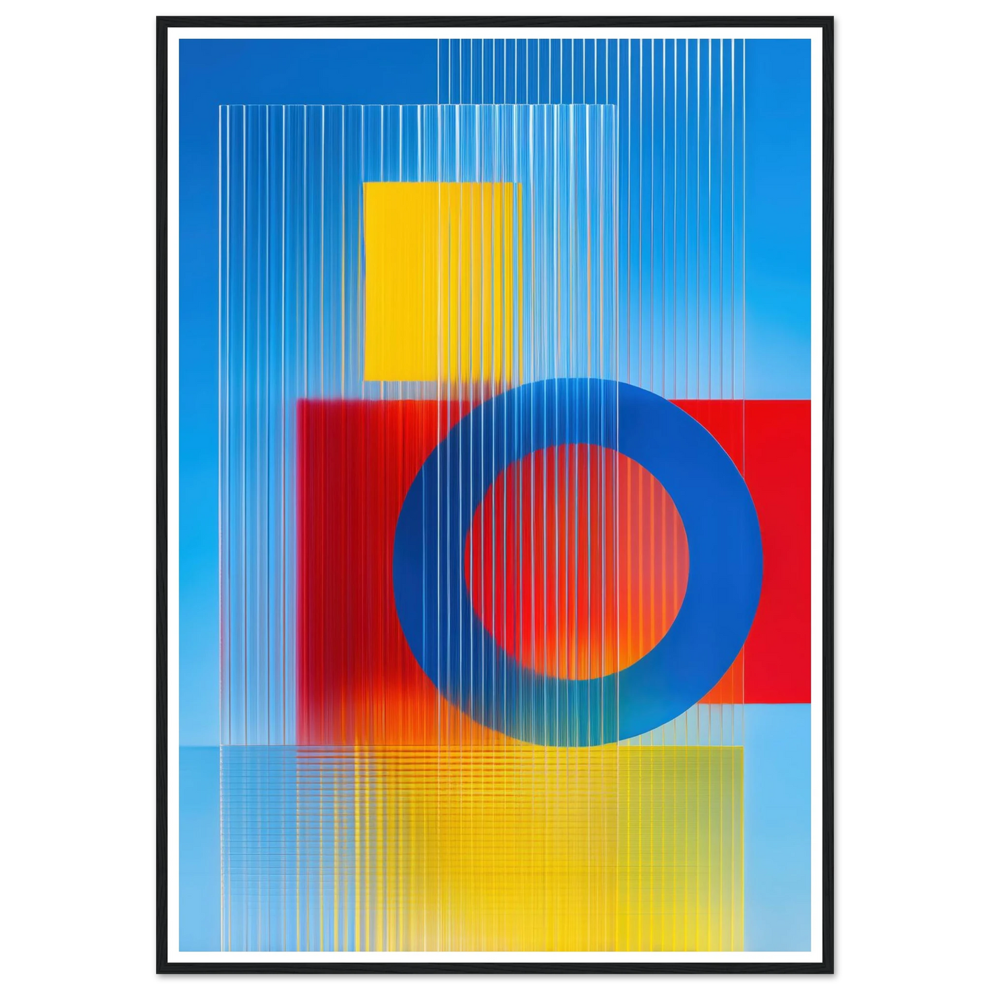 Geometric Balance - Framed Poster - 30x40 cm / 12x16″ - Black frame