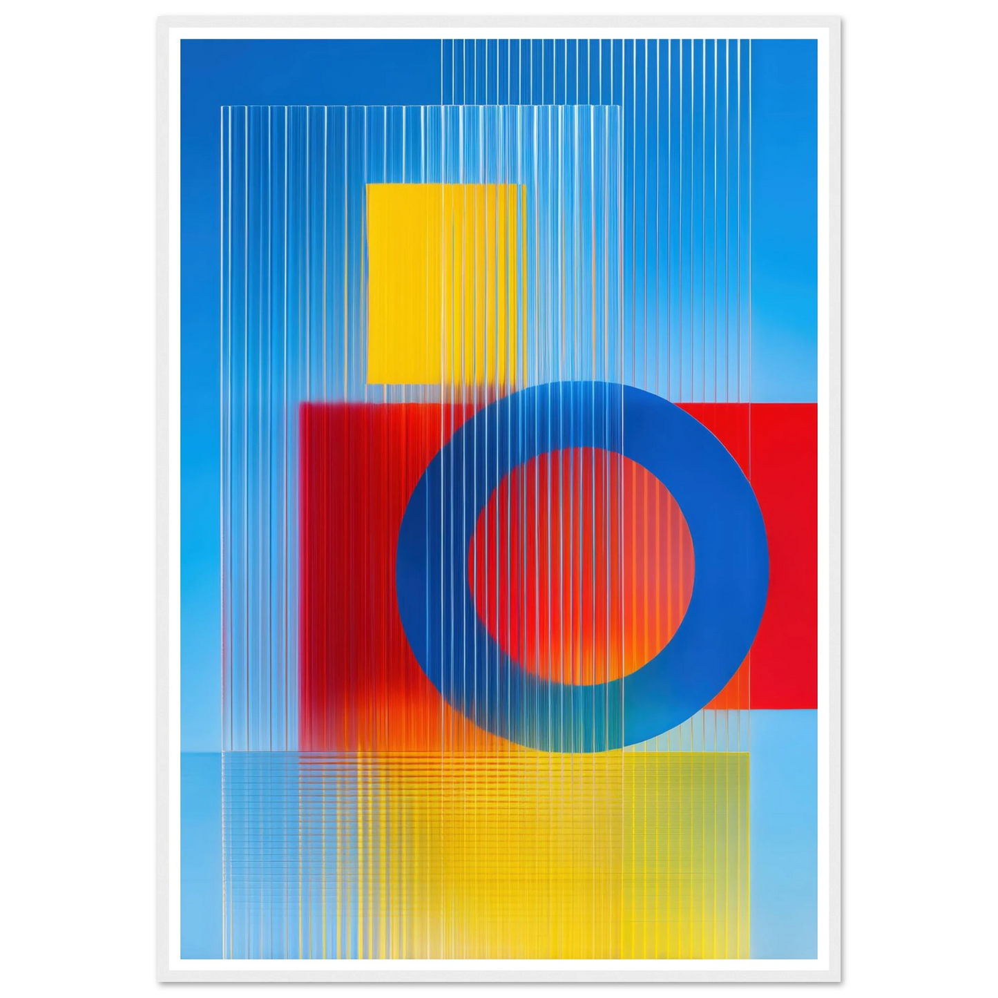 Geometric Balance - Framed Poster - 30x40 cm / 12x16″ - Black frame