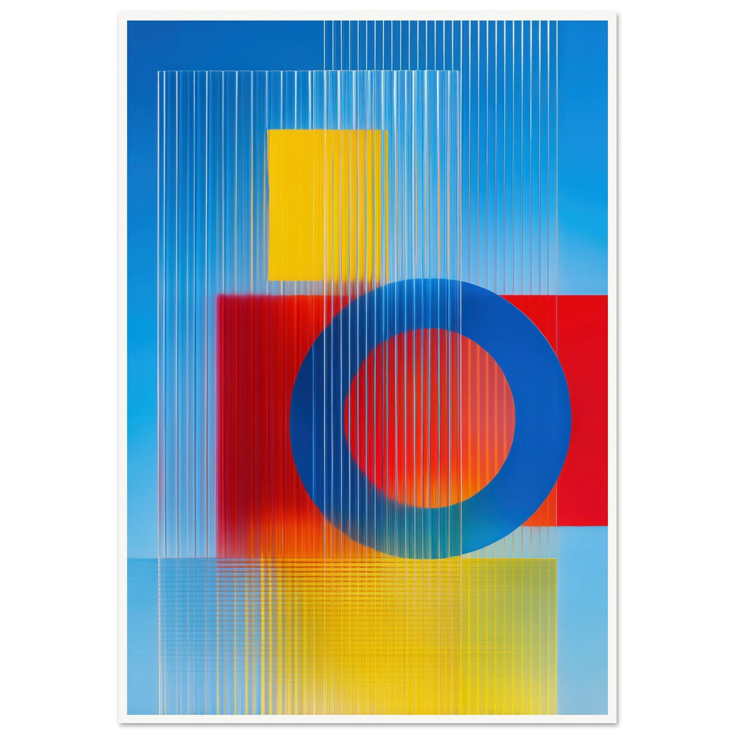 Geometric Balance - Framed Poster - 30x40 cm / 12x16″ - Black frame