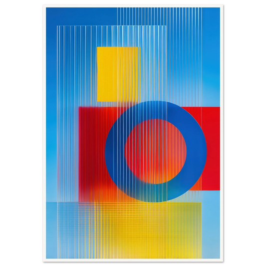 Geometric Balance - Framed Poster - 30x40 cm / 12x16″ - Black frame