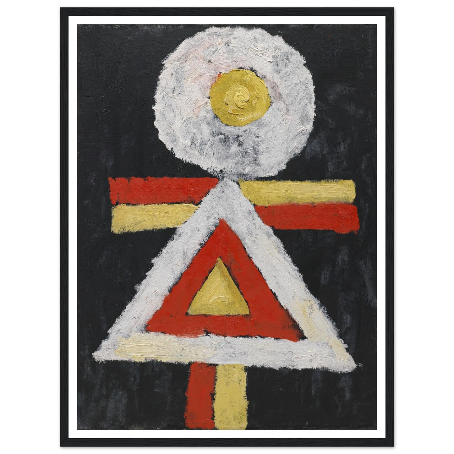 Geometric Figure (1889 – 1943) Art Print | Marsden Hartley - Framed Poster - 30x40 cm / 12x16″ - Black frame