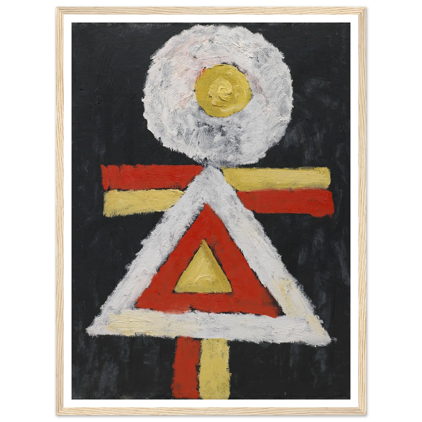 Geometric Figure (1889 – 1943) Art Print | Marsden Hartley - Framed Poster - 30x40 cm / 12x16″ - Black frame