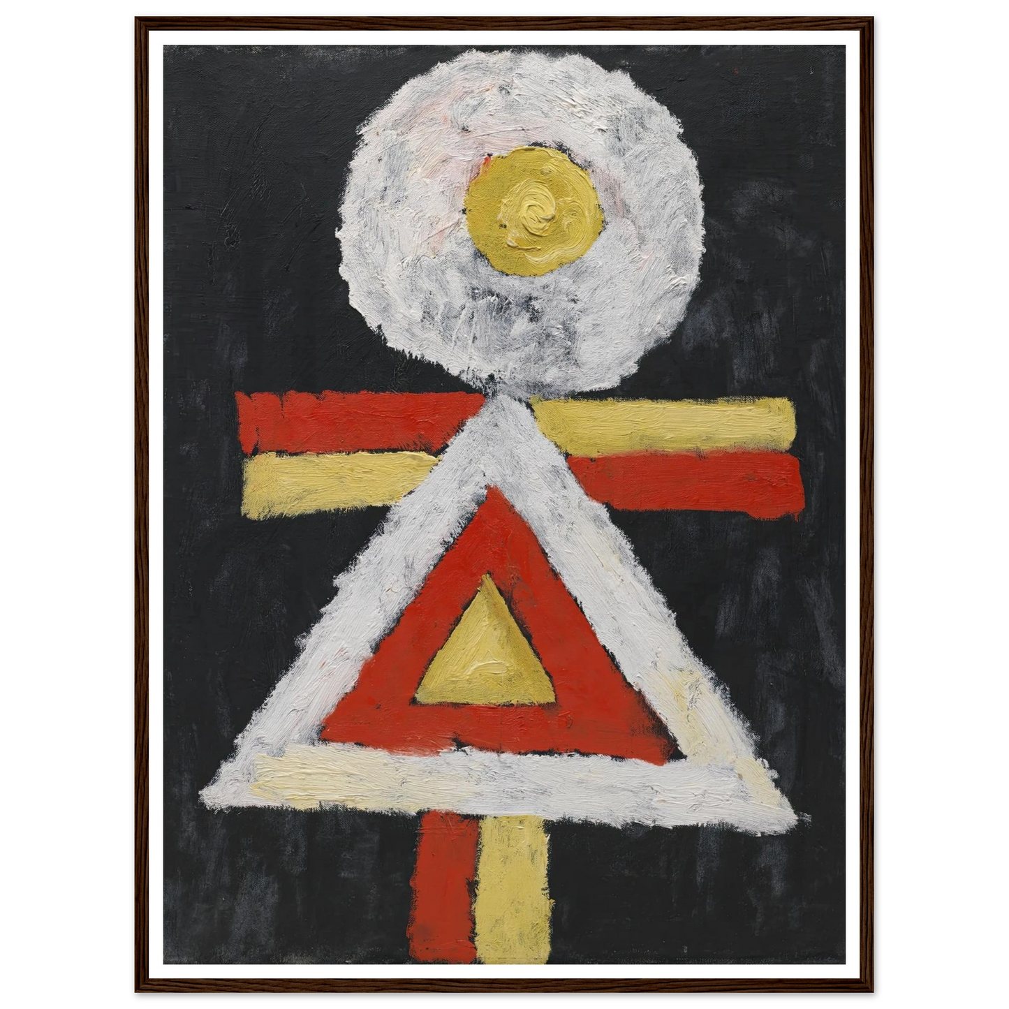 Geometric Figure (1889 – 1943) Art Print | Marsden Hartley - Framed Poster - 30x40 cm / 12x16″ - Black frame