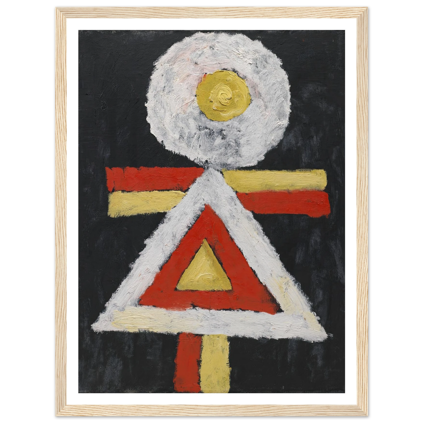 Geometric Figure (1889 – 1943) Art Print | Marsden Hartley - Framed Poster - 30x40 cm / 12x16″ - Black frame
