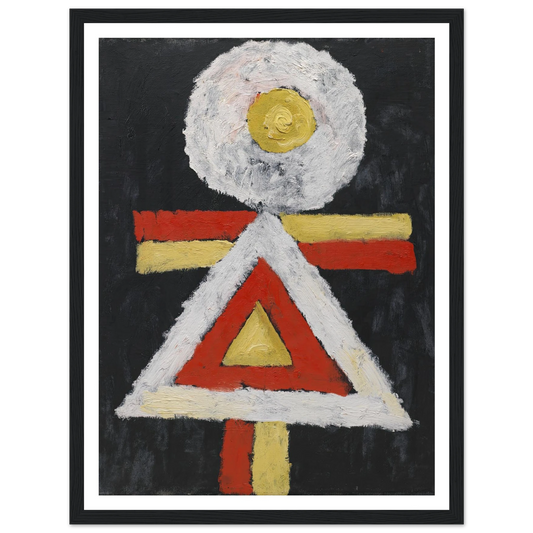 Geometric Figure (1889 – 1943) Art Print | Marsden Hartley - Framed Poster - 30x40 cm / 12x16″ - Black frame