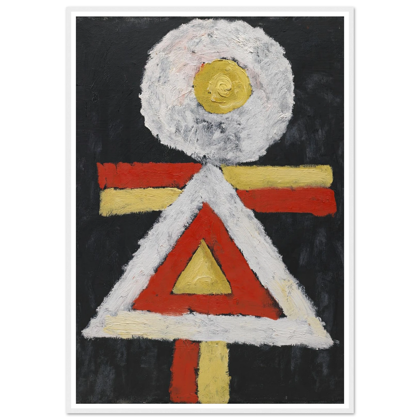 Geometric Figure (1889 – 1943) Art Print | Marsden Hartley - Framed Poster - 30x40 cm / 12x16″ - Black frame