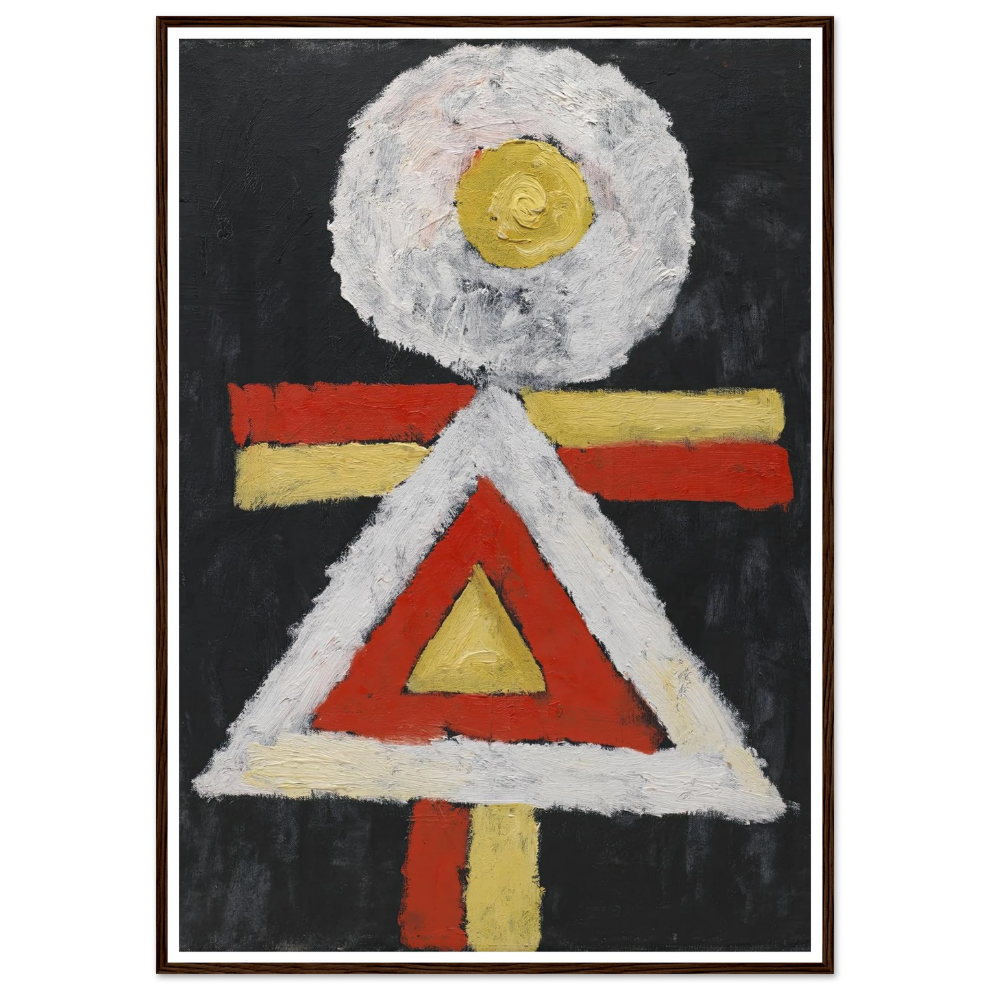 Geometric Figure (1889 – 1943) Art Print | Marsden Hartley - Framed Poster - 30x40 cm / 12x16″ - Black frame