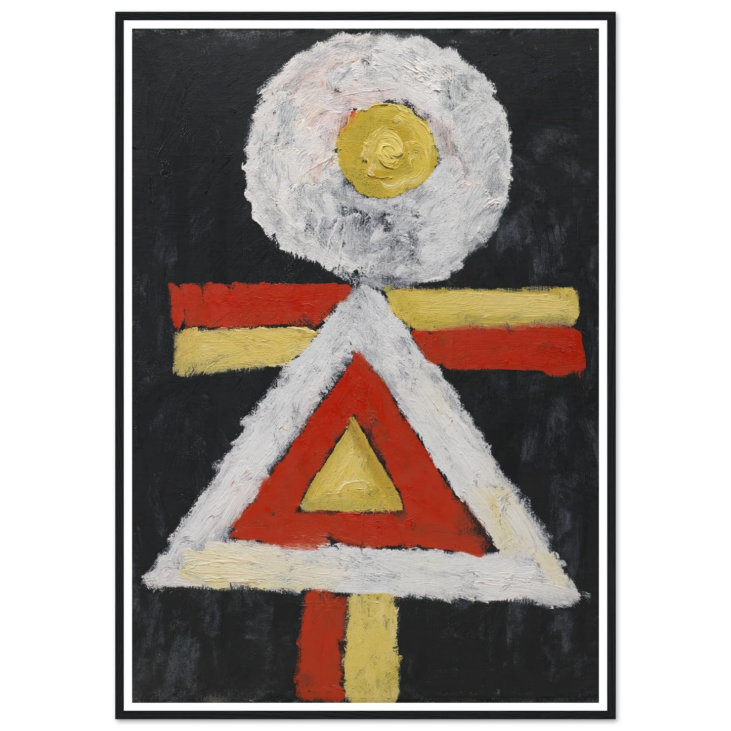 Geometric Figure (1889 – 1943) Art Print | Marsden Hartley - Framed Poster - 30x40 cm / 12x16″ - Black frame