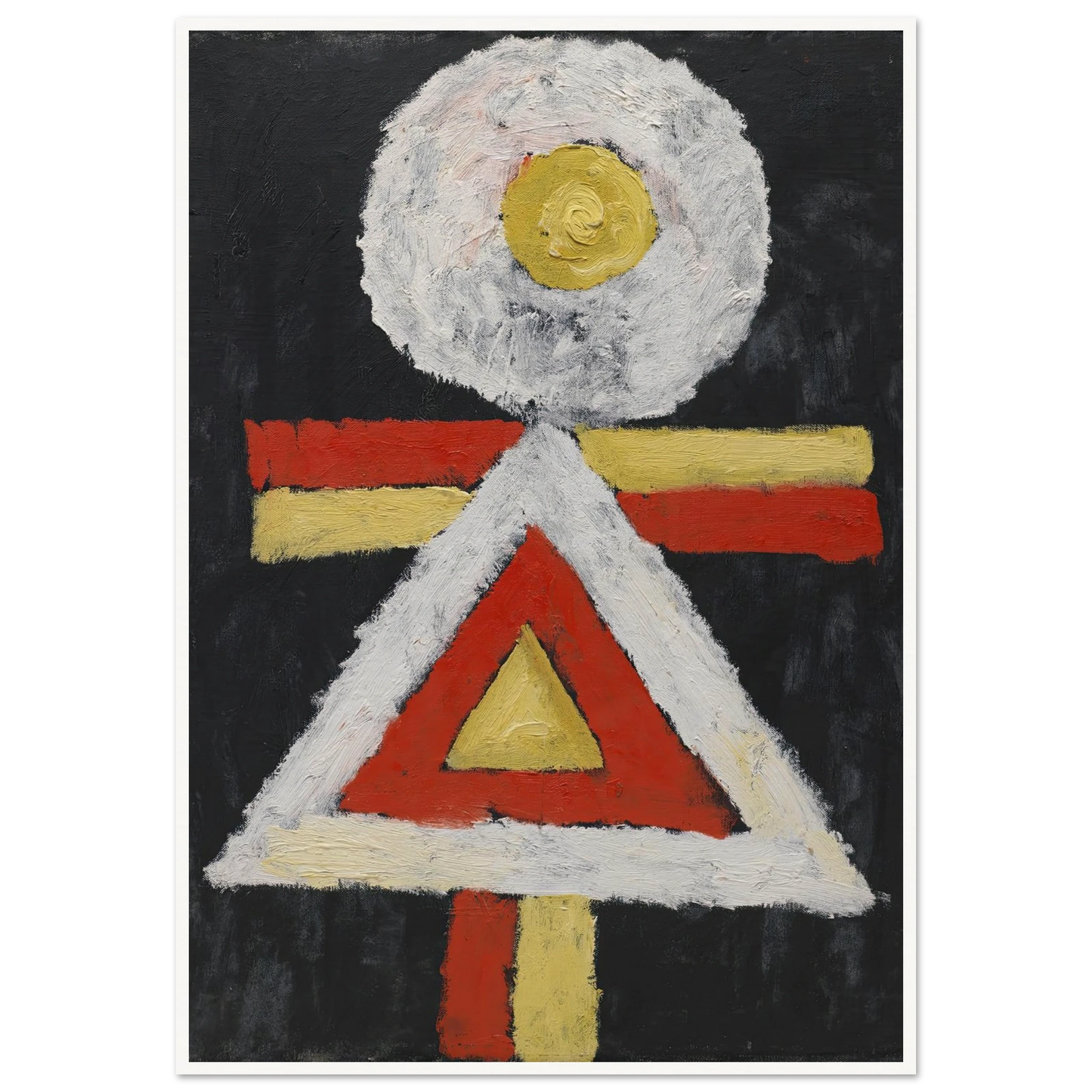 Geometric Figure (1889 – 1943) Art Print | Marsden Hartley - Framed Poster - 30x40 cm / 12x16″ - Black frame