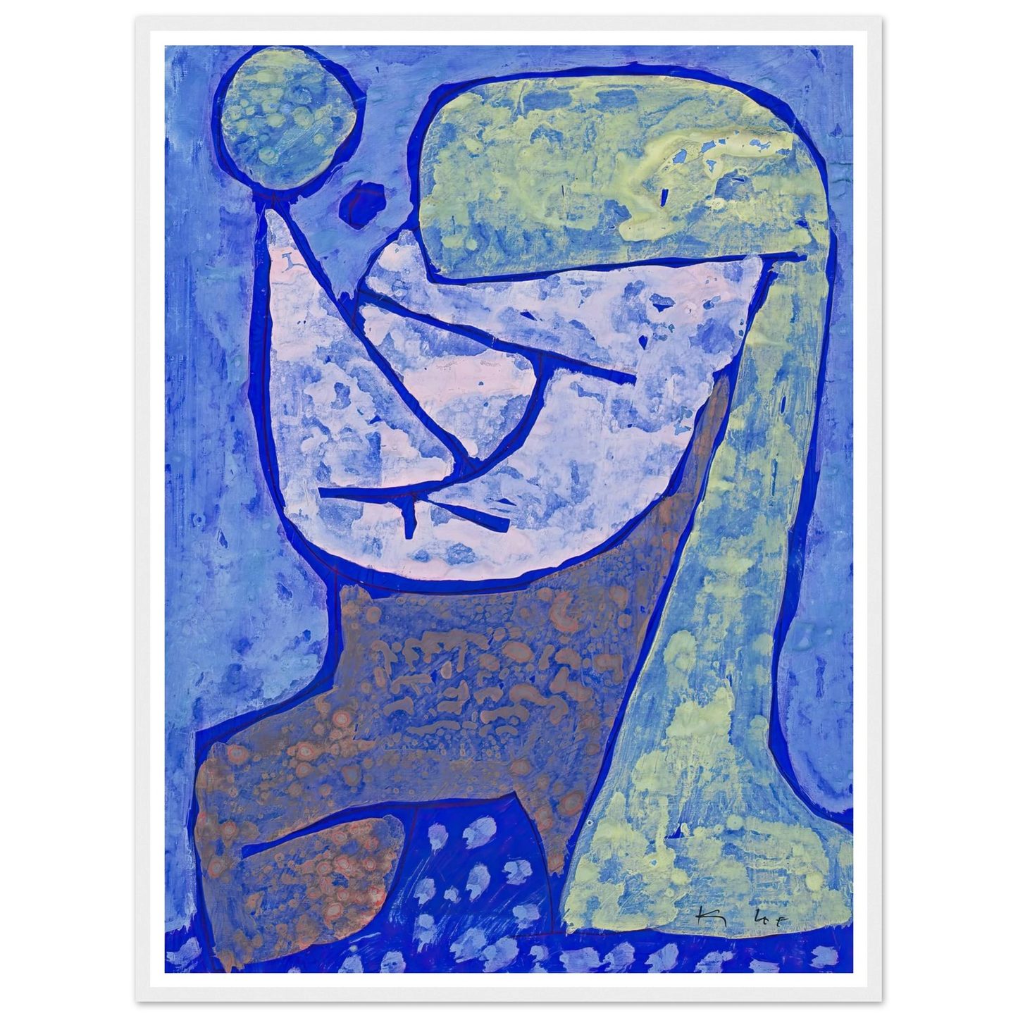 Gezeichnetes Mädchen (1939) Art Print | Paul Klee - Framed Poster - 30x40 cm / 12x16″ - Black frame