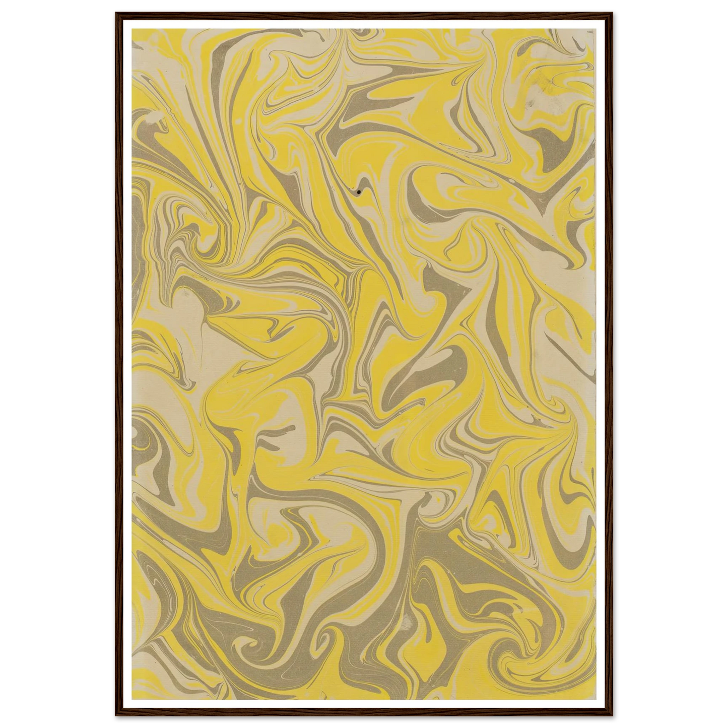 Gezogenes Marmorpapier (1890) Art Print | Anker Kyster - Framed Poster - 30x40 cm / 12x16″ - Black frame