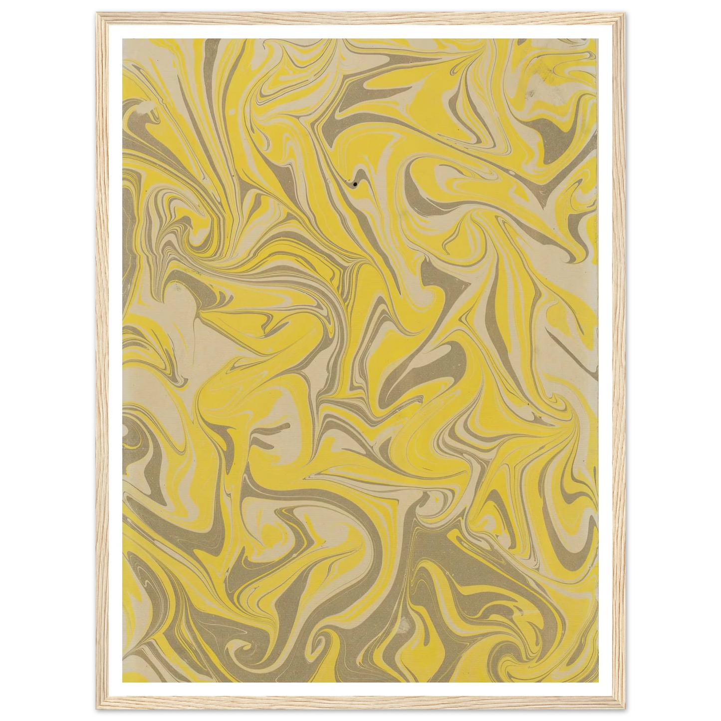 Gezogenes Marmorpapier (1890) Art Print | Anker Kyster - Framed Poster - 30x40 cm / 12x16″ - Black frame