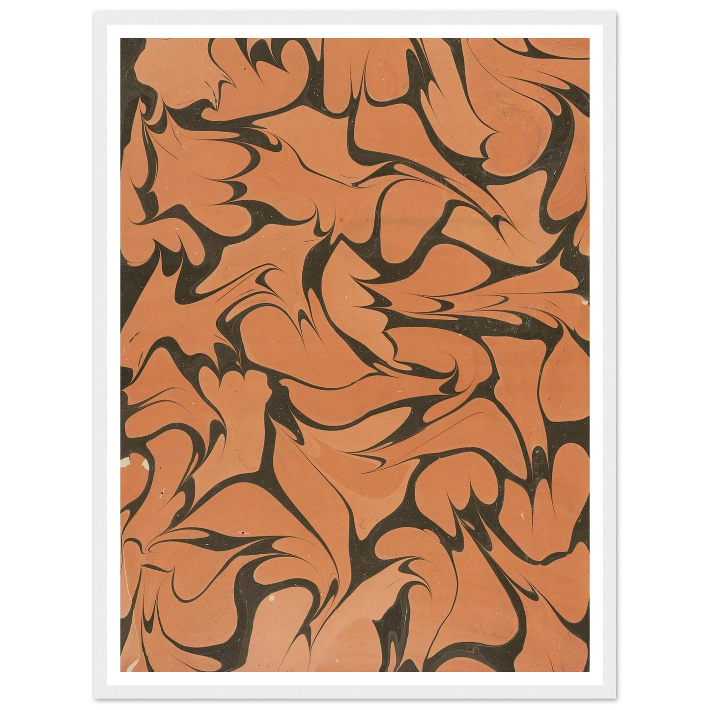 Gezogenes Marmorpapier (1909) Art Print | Franz Weisse - Framed Poster - 30x40 cm / 12x16″ - Black frame