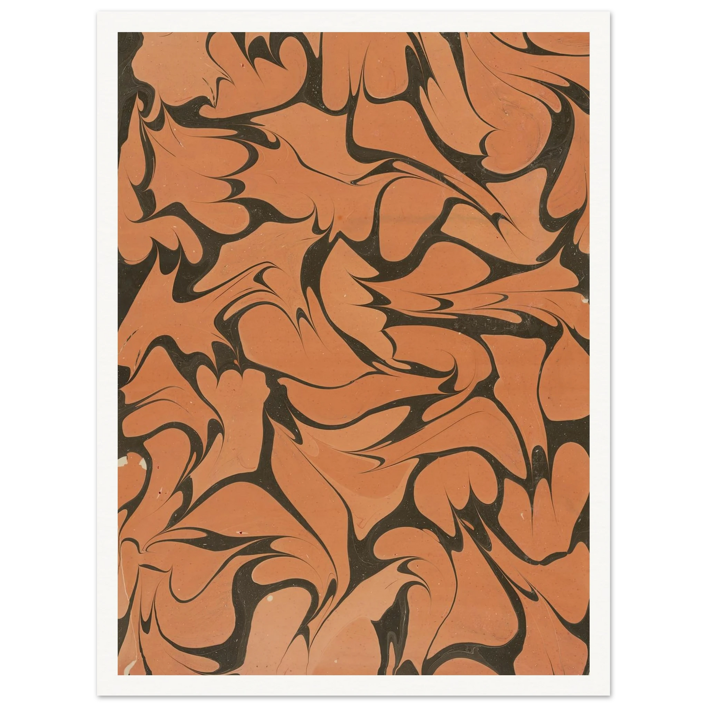 Gezogenes Marmorpapier (1909) Art Print | Franz Weisse - Framed Poster - 30x40 cm / 12x16″ - Black frame