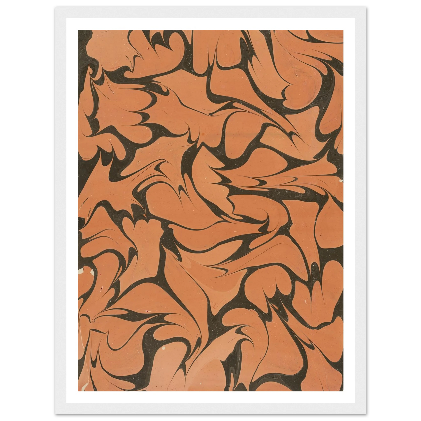 Gezogenes Marmorpapier (1909) Art Print | Franz Weisse - Framed Poster - 30x40 cm / 12x16″ - Black frame