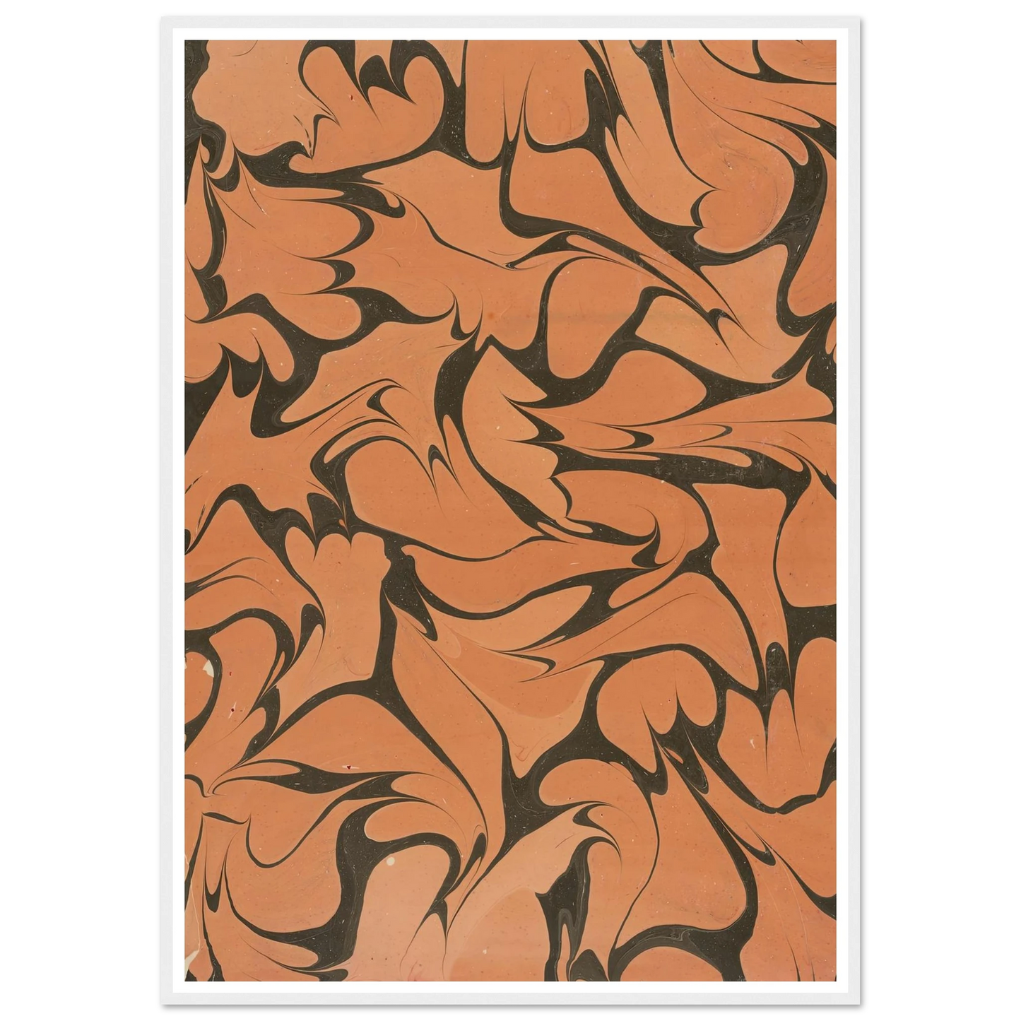 Gezogenes Marmorpapier (1909) Art Print | Franz Weisse - Framed Poster - 30x40 cm / 12x16″ - Black frame