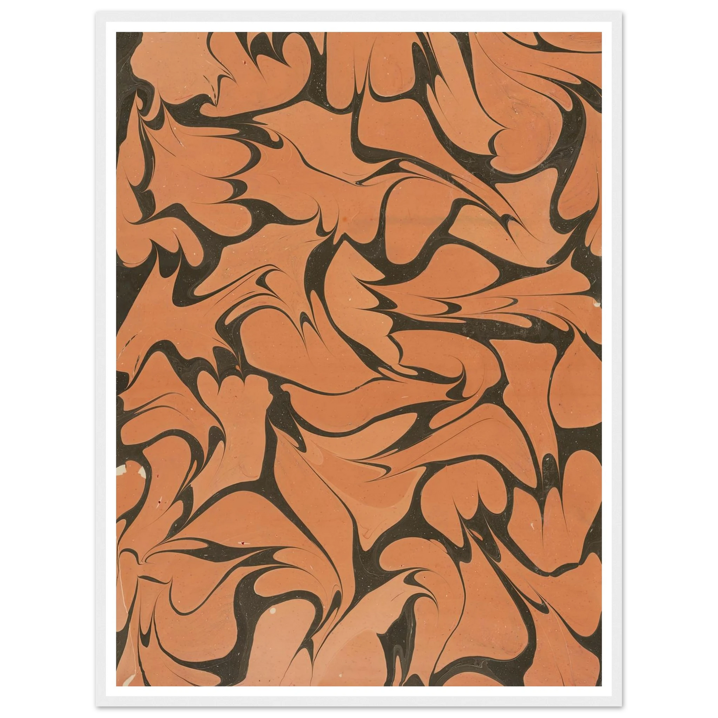 Gezogenes Marmorpapier (1909) Art Print | Franz Weisse - Framed Poster - 30x40 cm / 12x16″ - Black frame