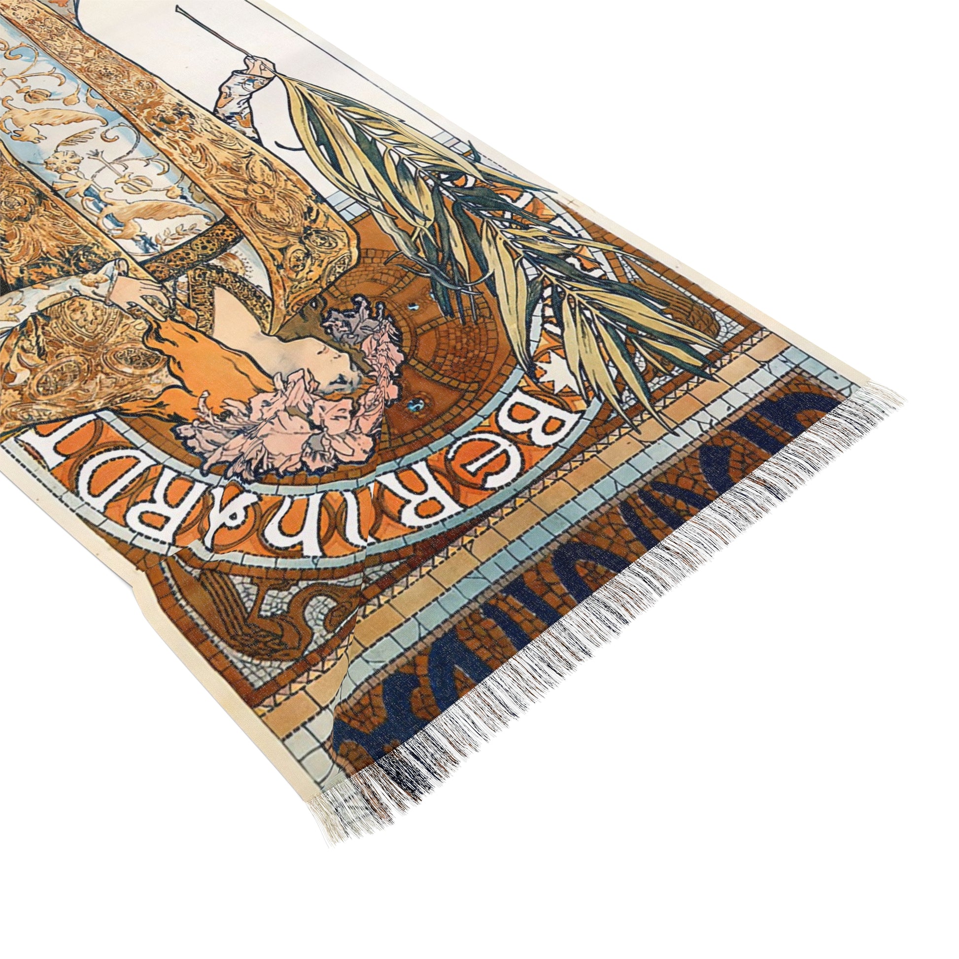 Gismonda | Alphonse Mucha Scarf – Art Nouveau Scarf - - 27" × 71'' - 