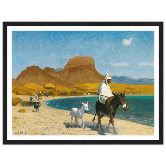 Golfe D’Akaba Art Print | Jean Leon Gerome - Framed Poster - 30x40 cm / 12x16″ - Black frame