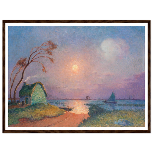 Grande Briere Landscape, 1924-26 Art Print | Ferdinand du Puigaudeau - Framed Poster - 30x40 cm / 12x16″ - Black frame