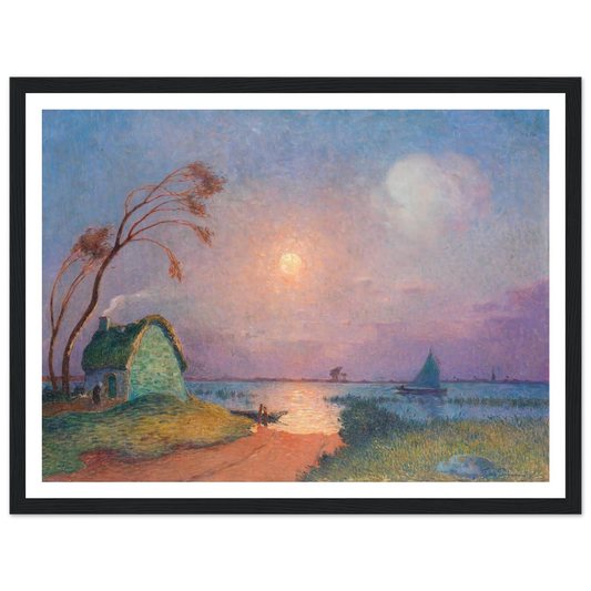 Grande Briere Landscape, 1924-26 Art Print | Ferdinand du Puigaudeau - Framed Poster - 30x40 cm / 12x16″ - Black frame