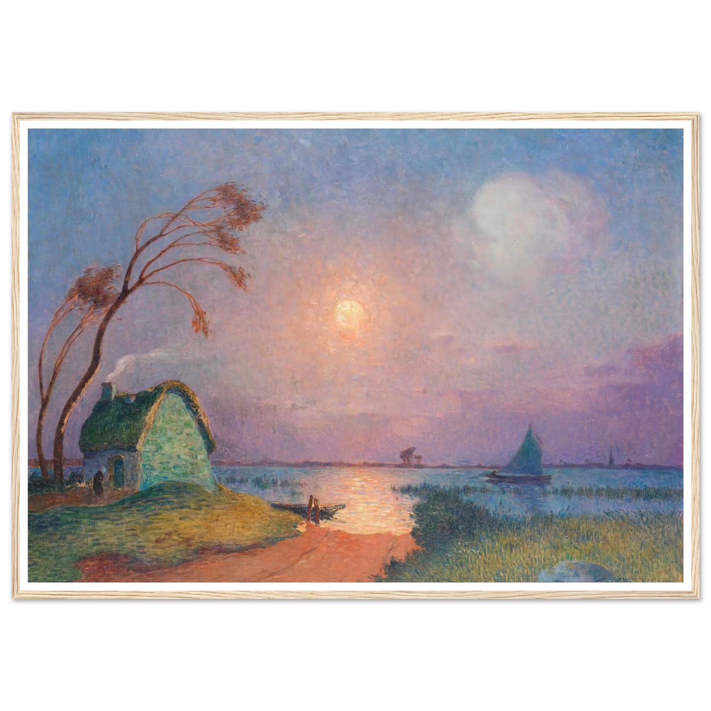 Grande Briere Landscape, 1924-26 Art Print | Ferdinand du Puigaudeau - Framed Poster - 30x40 cm / 12x16″ - Black frame