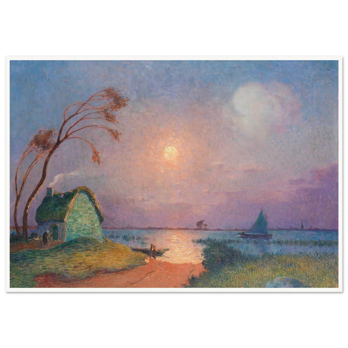 Grande Briere Landscape, 1924-26 Art Print | Ferdinand du Puigaudeau - Framed Poster - 30x40 cm / 12x16″ - Black frame