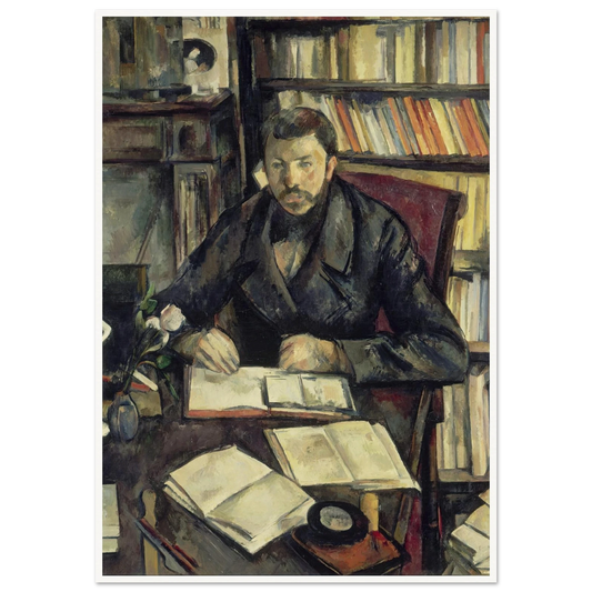 Gustave Geffroy (1895 - 1896) Art Print | Paul Cezanne - Framed Poster - 30x40 cm / 12x16″ - Black frame
