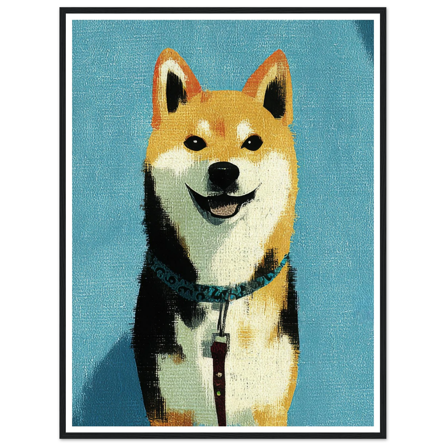 Happiness - Framed Poster - 30x40 cm / 12x16″ - Black frame