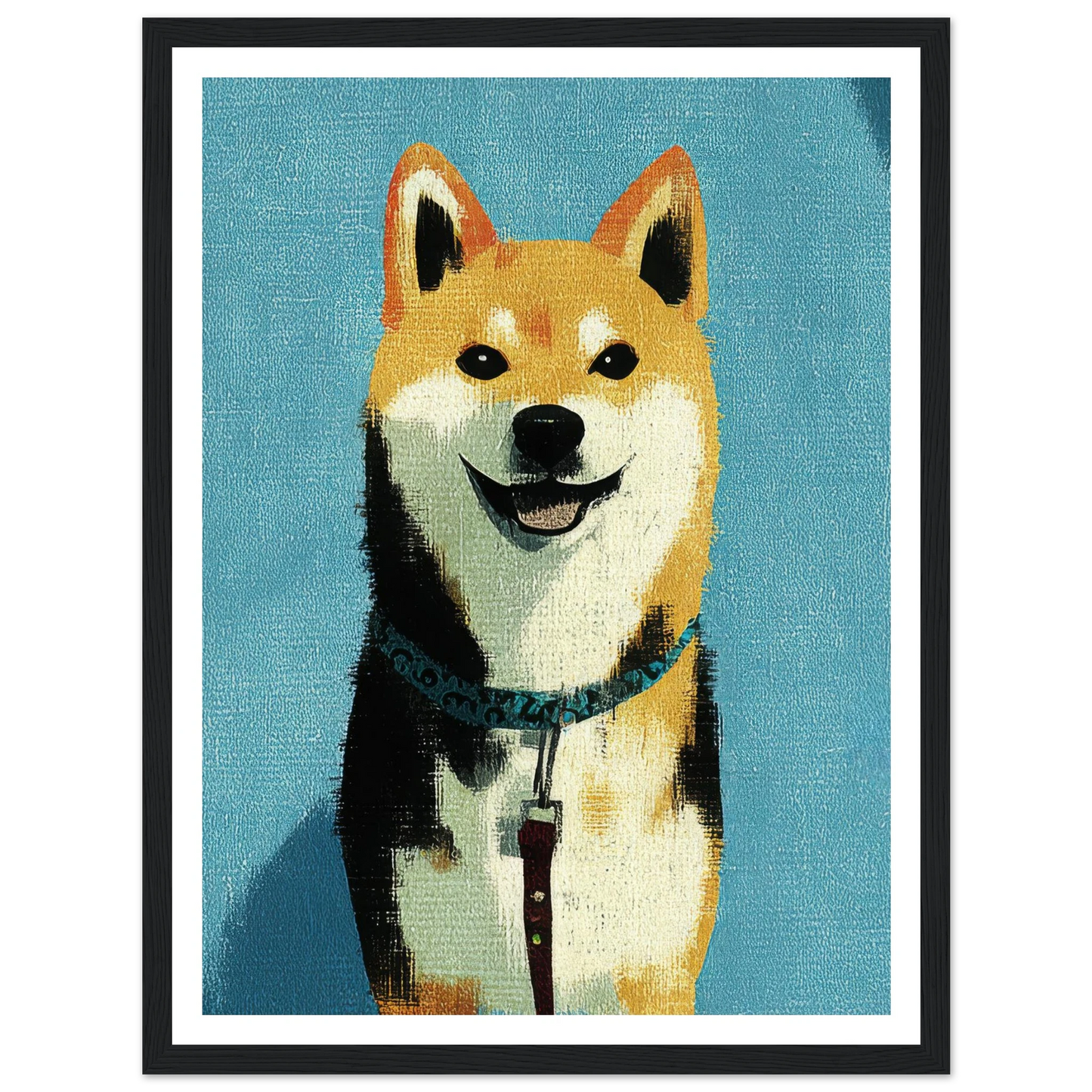 Happiness - Framed Poster - 30x40 cm / 12x16″ - Black frame