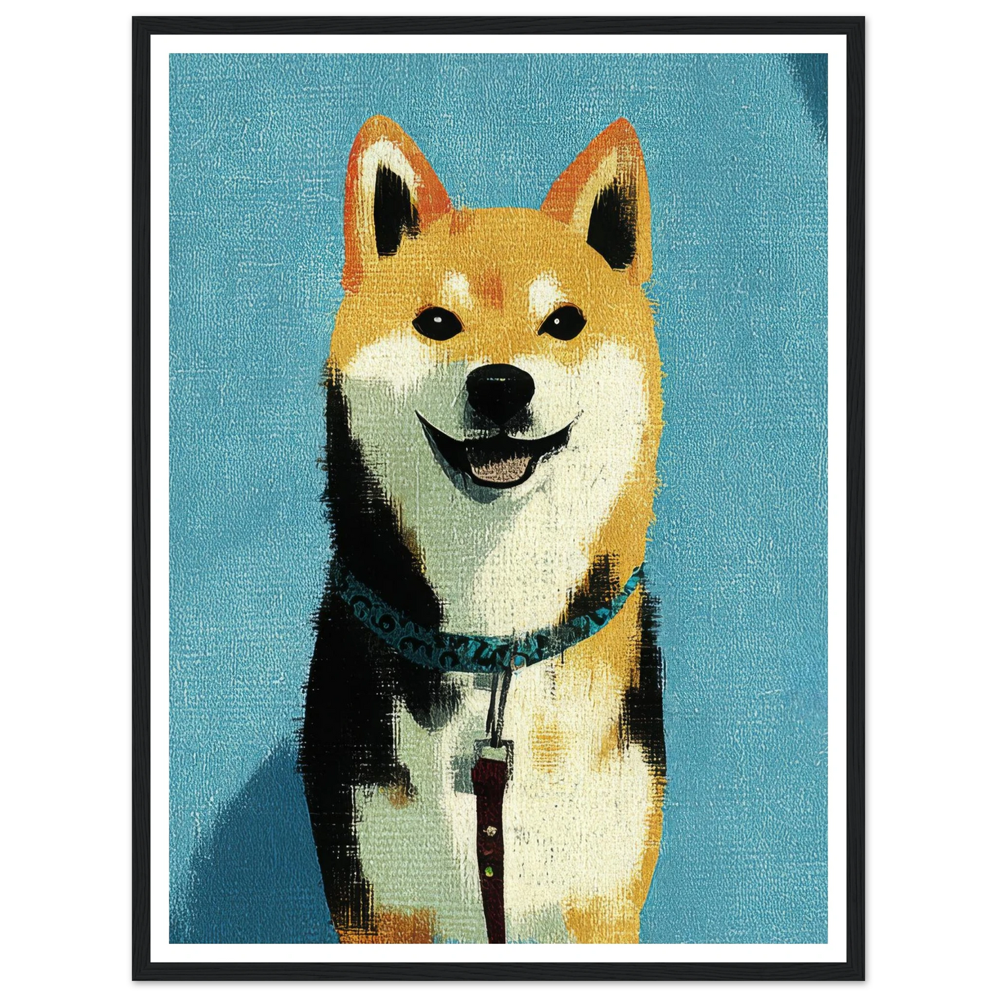 Happiness - Framed Poster - 30x40 cm / 12x16″ - Black frame