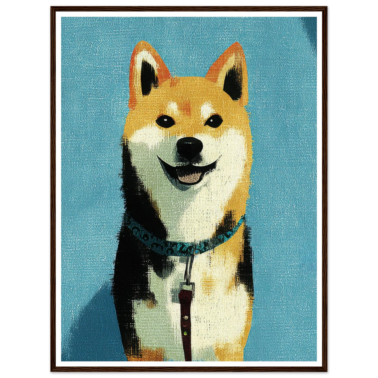 Happiness - Framed Poster - 30x40 cm / 12x16″ - Black frame