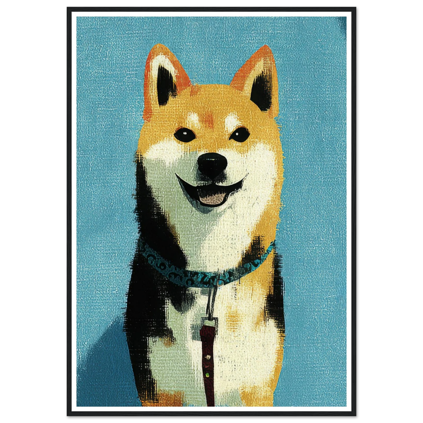 Happiness - Framed Poster - 30x40 cm / 12x16″ - Black frame