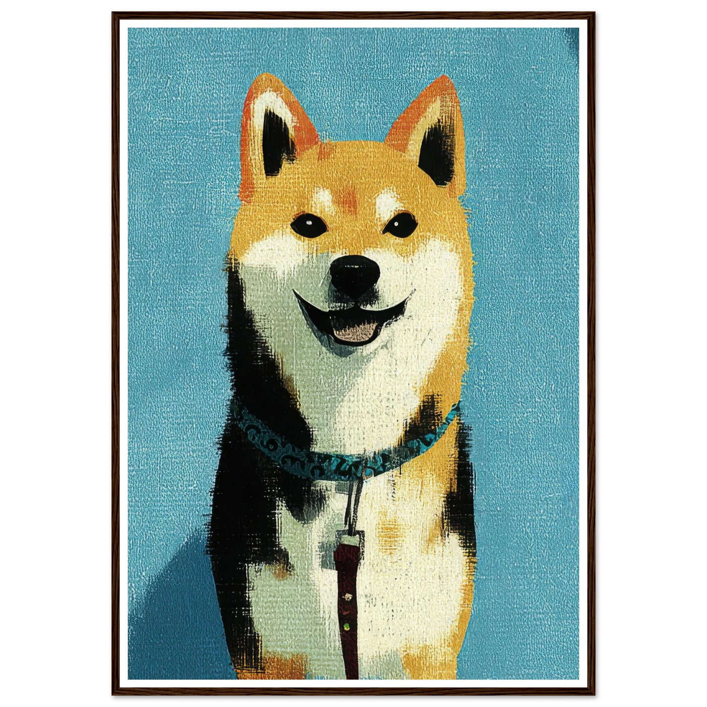 Happiness - Framed Poster - 30x40 cm / 12x16″ - Black frame