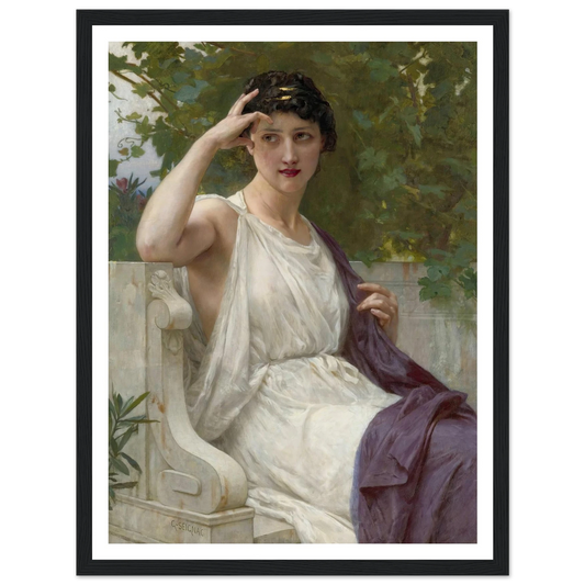Happy Thoughts Art Print | Guillaume Seignac - Framed Poster - 30x40 cm / 12x16″ - Black frame
