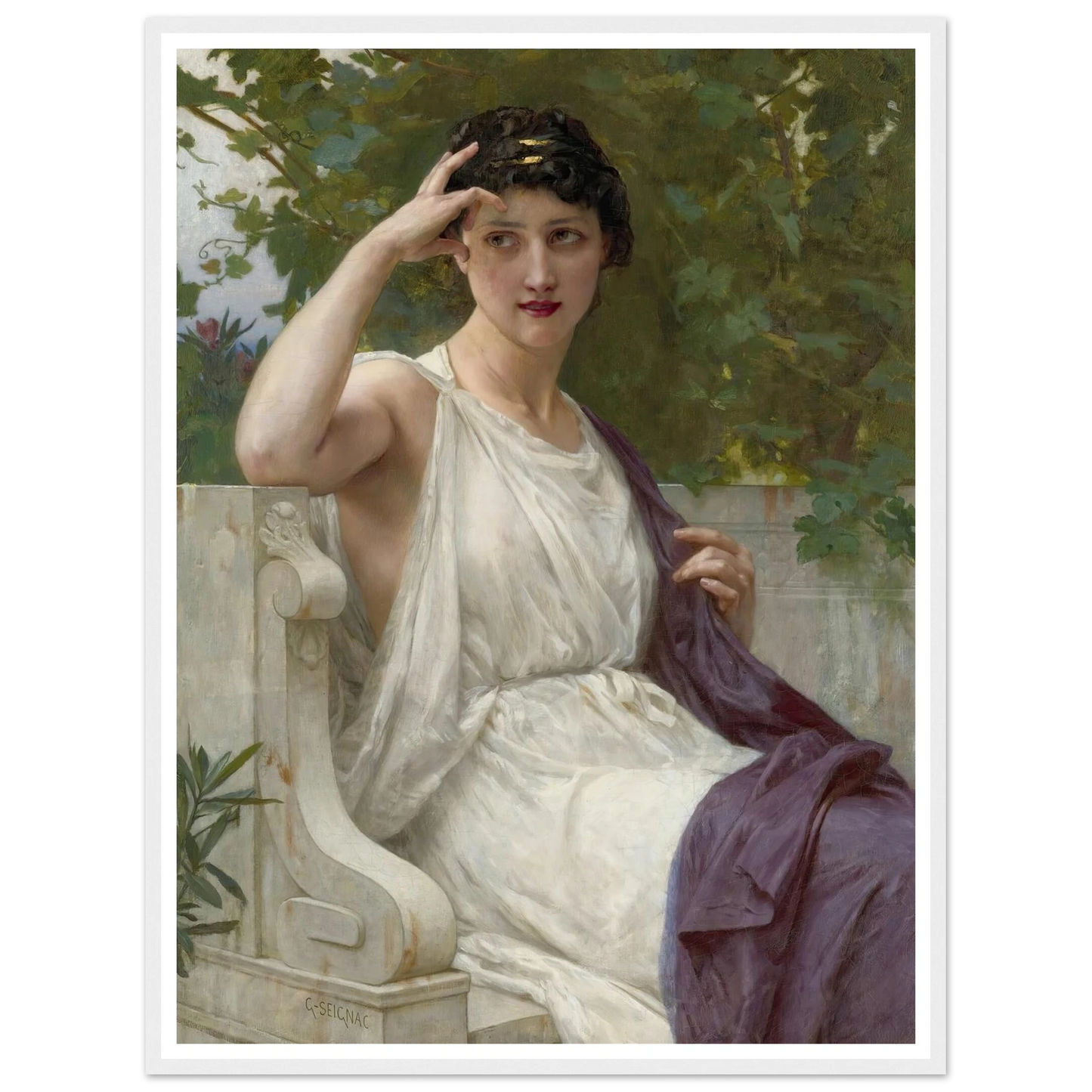 Happy Thoughts Art Print | Guillaume Seignac - Framed Poster - 30x40 cm / 12x16″ - Black frame