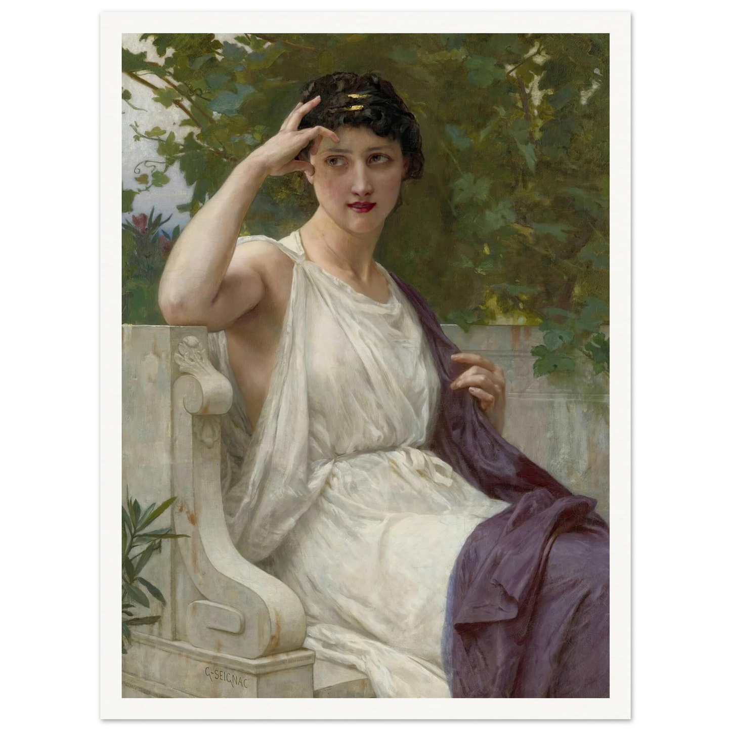 Happy Thoughts Art Print | Guillaume Seignac - Framed Poster - 30x40 cm / 12x16″ - Black frame