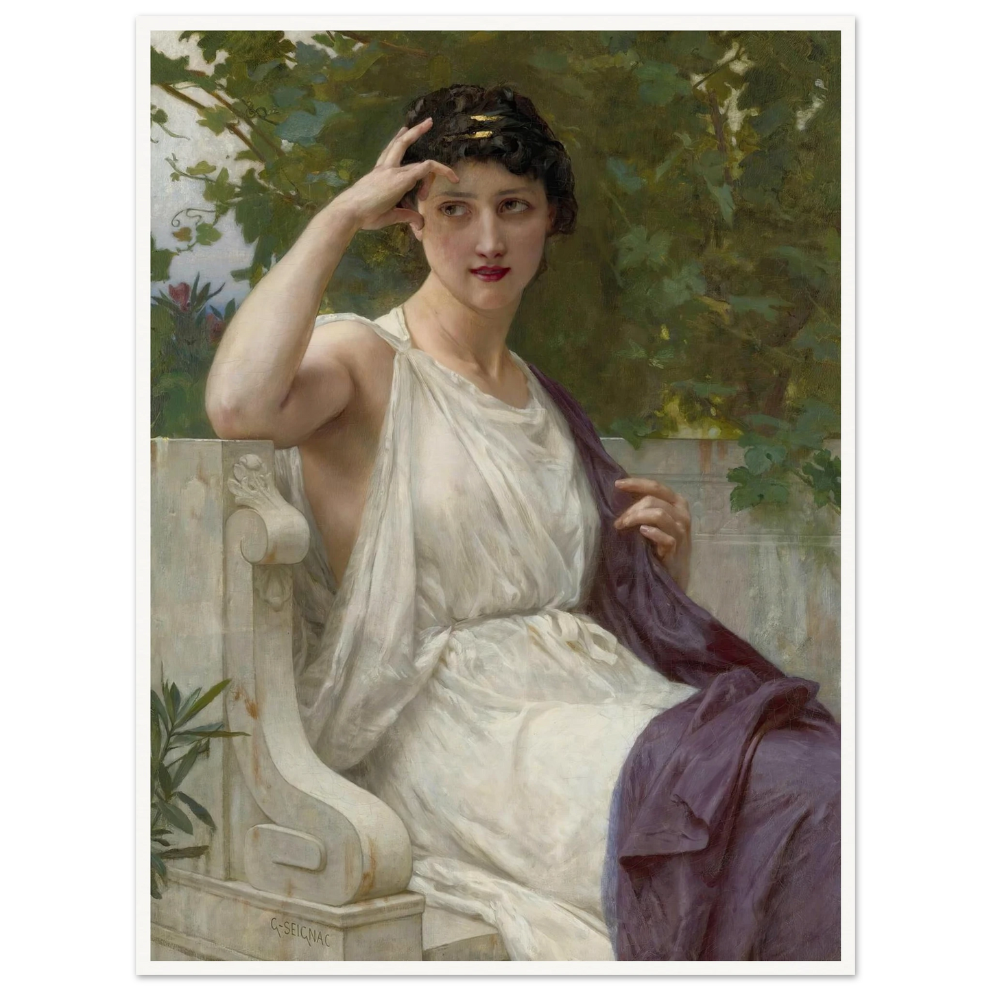 Happy Thoughts Art Print | Guillaume Seignac - Framed Poster - 30x40 cm / 12x16″ - Black frame